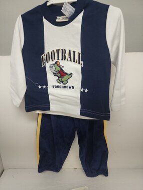 B.T. Kids Infant Boys 2-Piece Set 2 Todddler Blue/White NWD & NWOT